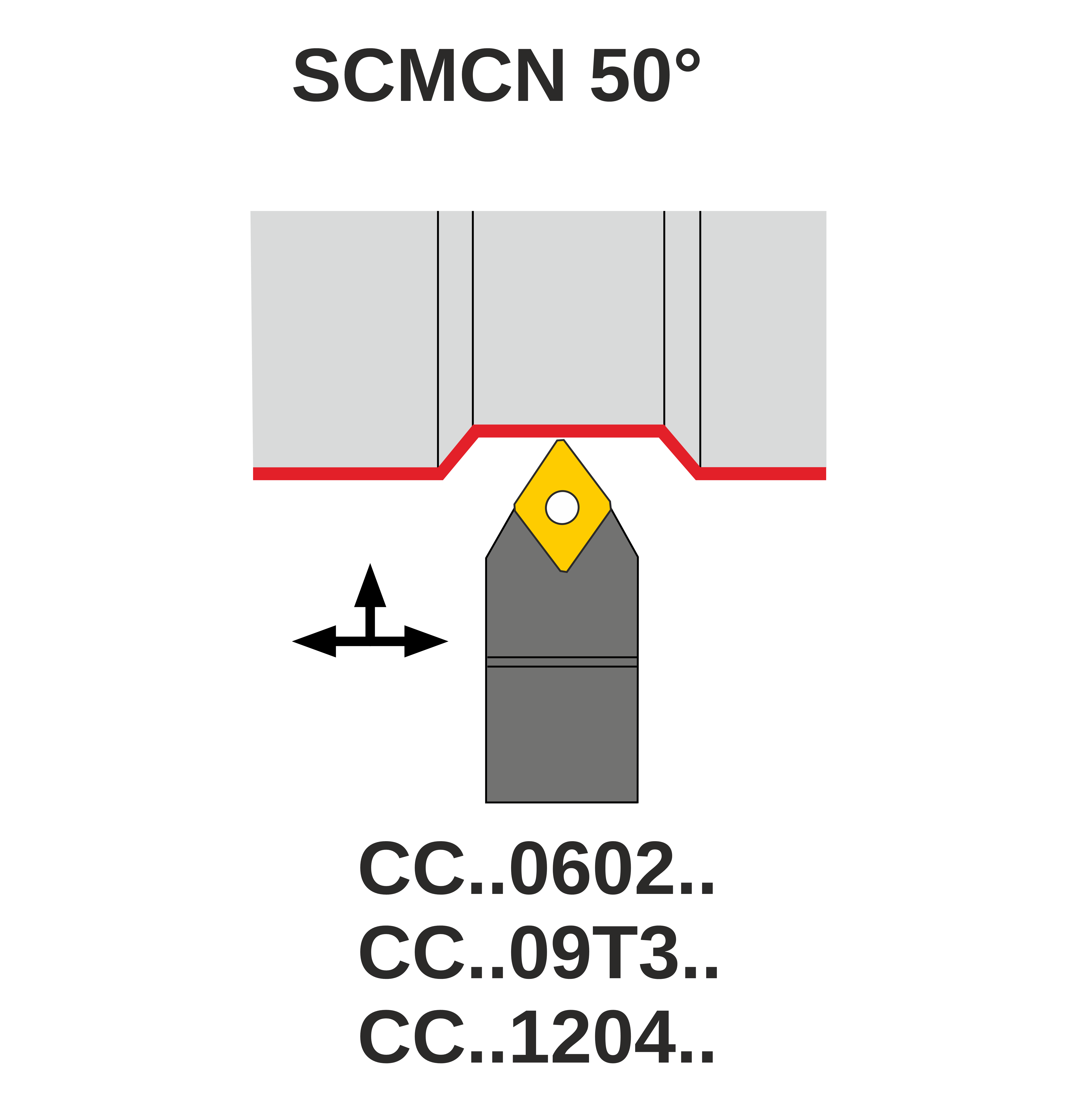 SCMCN1212H09 резец токарный для наружного точения